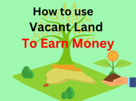 use vacant land to earn money in india