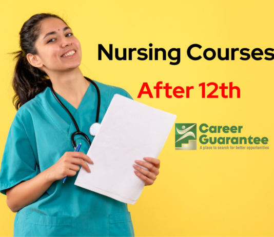 Nursing courses after 12th Science commerce and arts